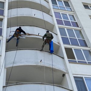 Проведён ремонт общих балконов